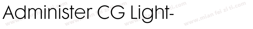 Administer CG Light字体转换